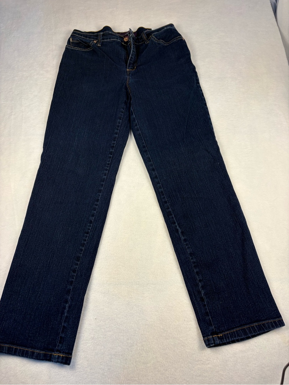 Gloria Vanderbilt Dark Blue Straight-Leg Jeans